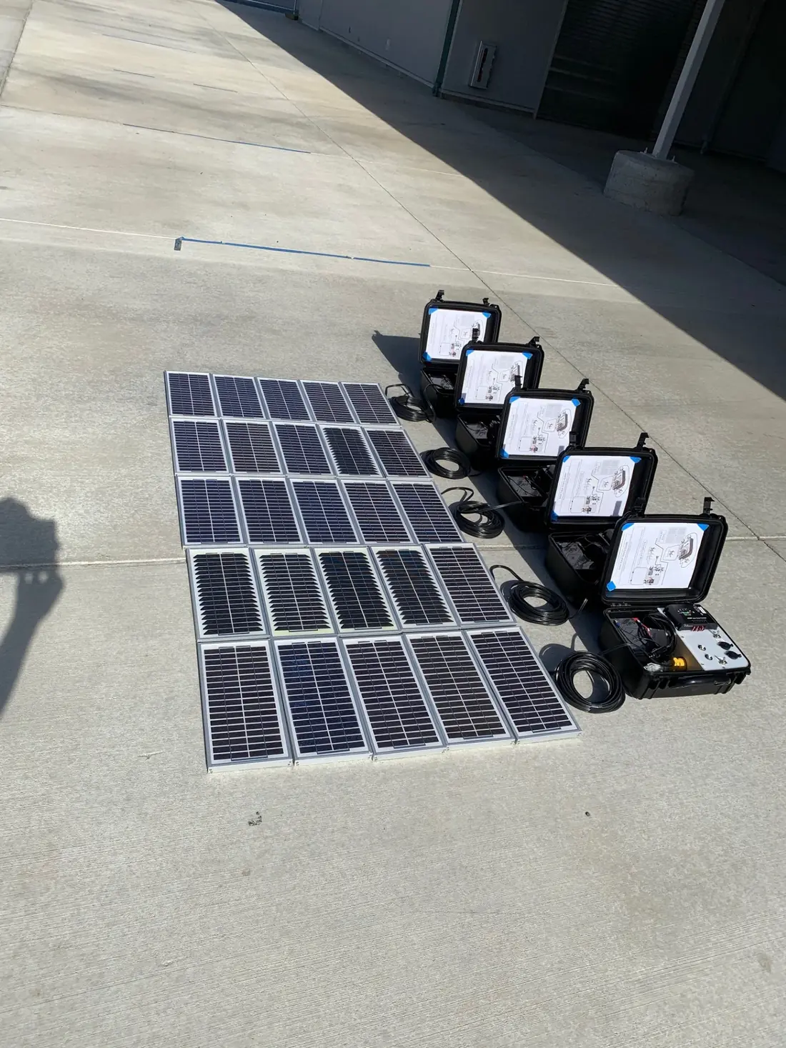 Solar power setup
